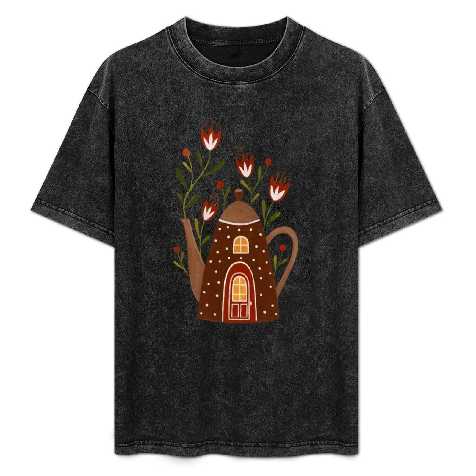 Teapot house T-Shirt All Match Basic Short Sleeve Top
Teapot house T-Shirt All Match Basic Short Sleeve Top