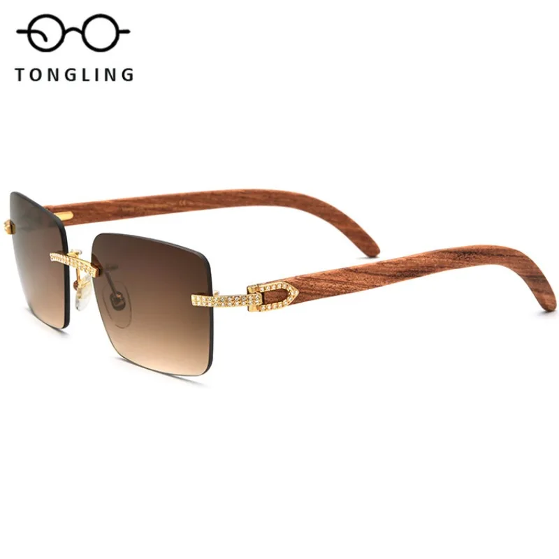 New diamond mahogany glasses handmade wood legs high-grade luxury UV protection men and women the same sunglasses nylon lenses
New diamond mahogany glasses handmade wood legs high-grade luxury UV protection men and women the same sunglasses nylon lenses