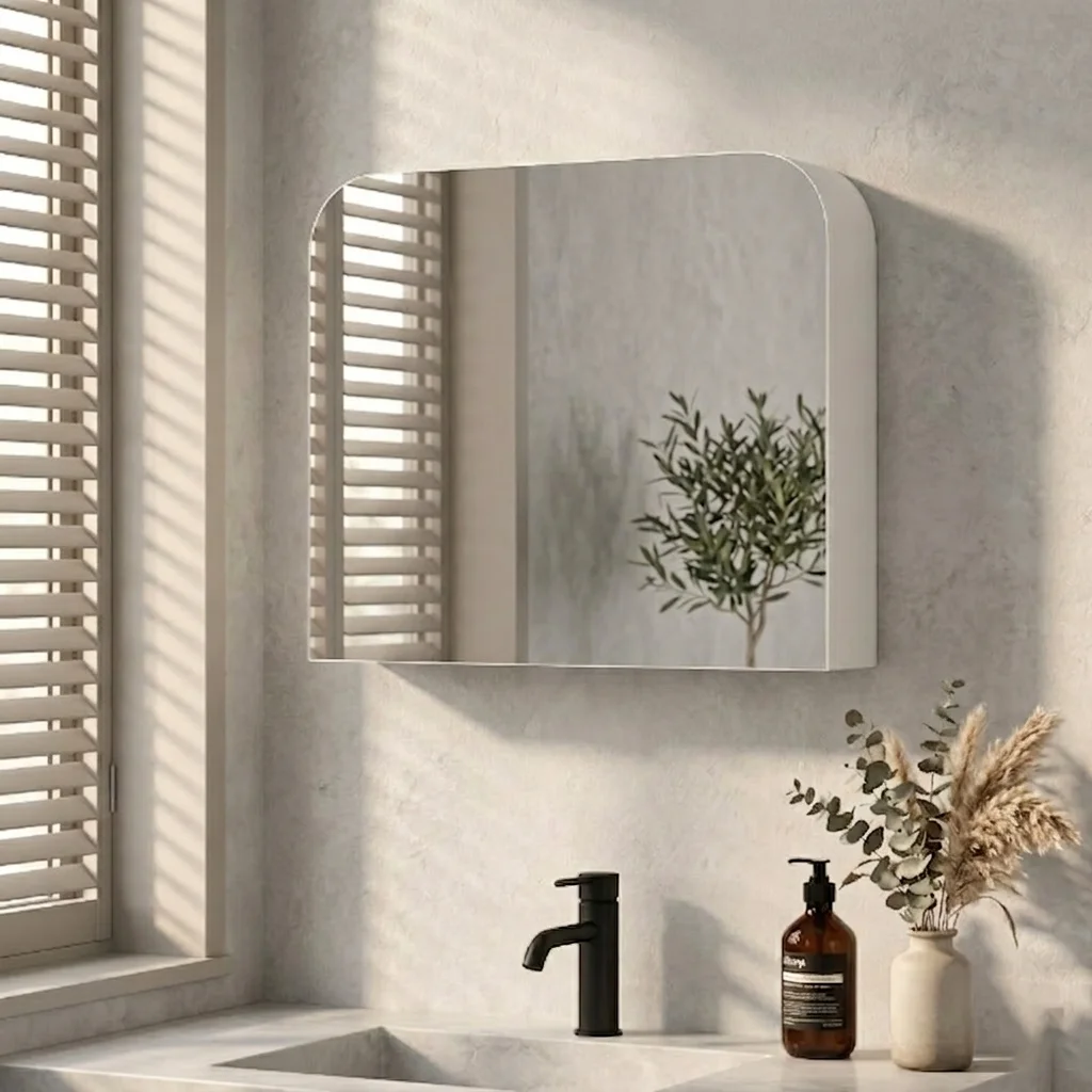 Wall Mounted Bathroom Medicine Cabinet with Mirror, Wood Storage Cabinet over Sink with Hooks for Jewelry Makeup, Space Saving Bathroom Wall Cabinet for Small Space Apartment
Wall Mounted Bathroom Medicine Cabinet with Mirror, Wood Storage Cabinet over Sink with Hooks for Jewelry Makeup, Space Saving Bathroom Wall Cabinet for Small Space Apartment