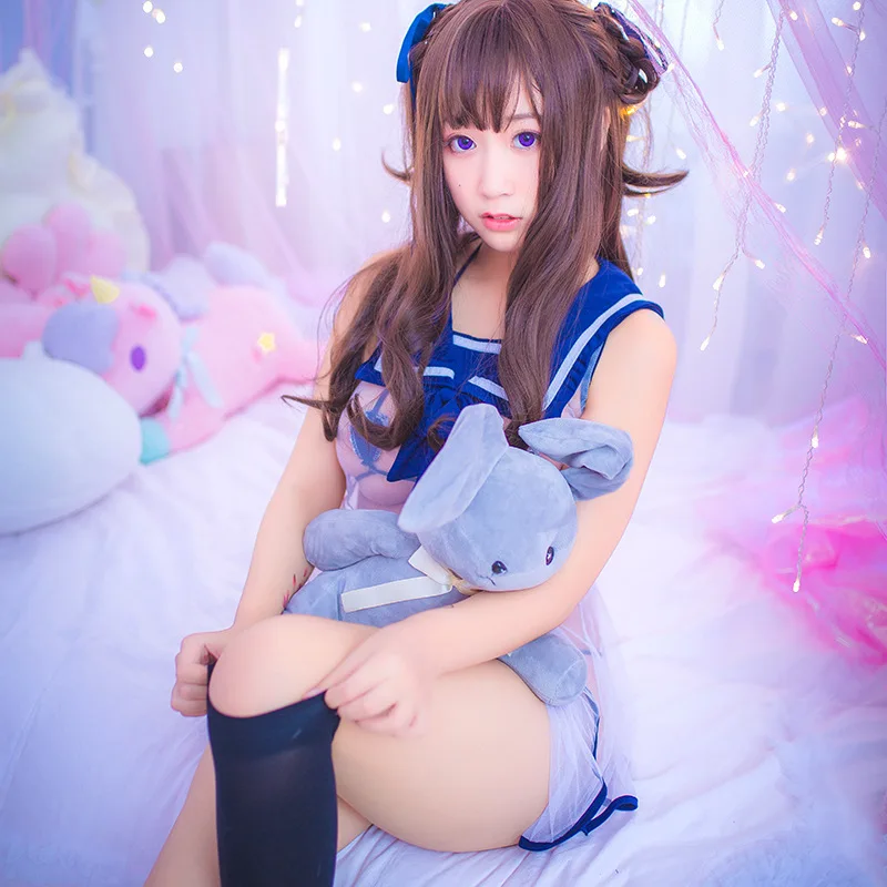 School Girl Sexy Cute Women Stretch Knit Tight Perspective Lingerie Bodysuit Underwear Swimwear Lingerie Student Dress Cosplay
School Girl Sexy Cute Women Stretch Knit Tight Perspective Lingerie Bodysuit Underwear Swimwear Lingerie Student Dress Cosplay 