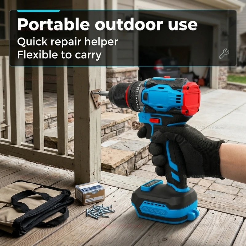 18V Brushless Cordless Electric Drill and Impact Driver Set No Battery Included Perfect for Home Renovation and Professional
18V Brushless Cordless Electric Drill and Impact Driver Set No Battery Included Perfect for Home Renovation and Professional