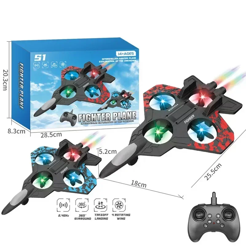 Glider Flying Helicopter RC Hobby Jet Plane 2.4G EPP Stunt Remote Control Foam Fighter Airplane Toy With Light
Glider Flying Helicopter RC Hobby Jet Plane 2.4G EPP Stunt Remote Control Foam Fighter Airplane Toy With Light
