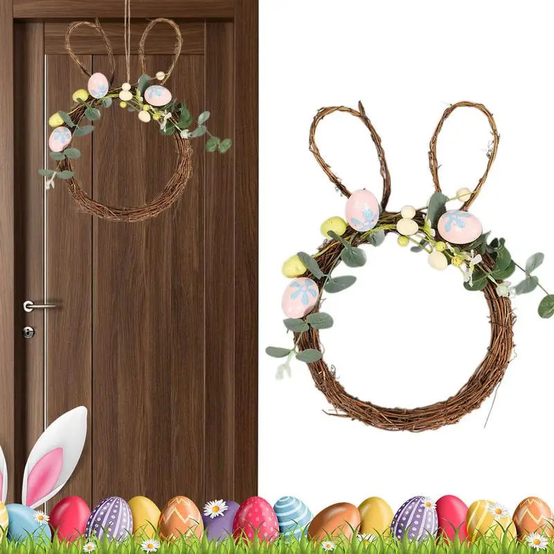 Easter Wreath Decorations Rabbit Egg Garland Easter Wreath Artificial Spring Door Wreaths Decorative Spring Home Wreath Happy
Easter Wreath Decorations Rabbit Egg Garland Easter Wreath Artificial Spring Door Wreaths Decorative Spring Home Wreath Happy