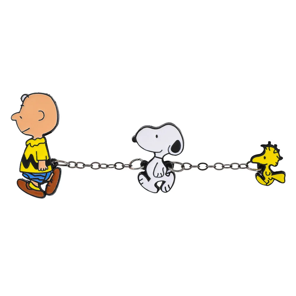 Snoopy With Chain Badges Enamel Pins Cartoon Brooch Lapel Pins for Backpack Clothes Badge Cute Fans Gifts
Snoopy With Chain Badges Enamel Pins Cartoon Brooch Lapel Pins for Backpack Clothes Badge Cute Fans Gifts