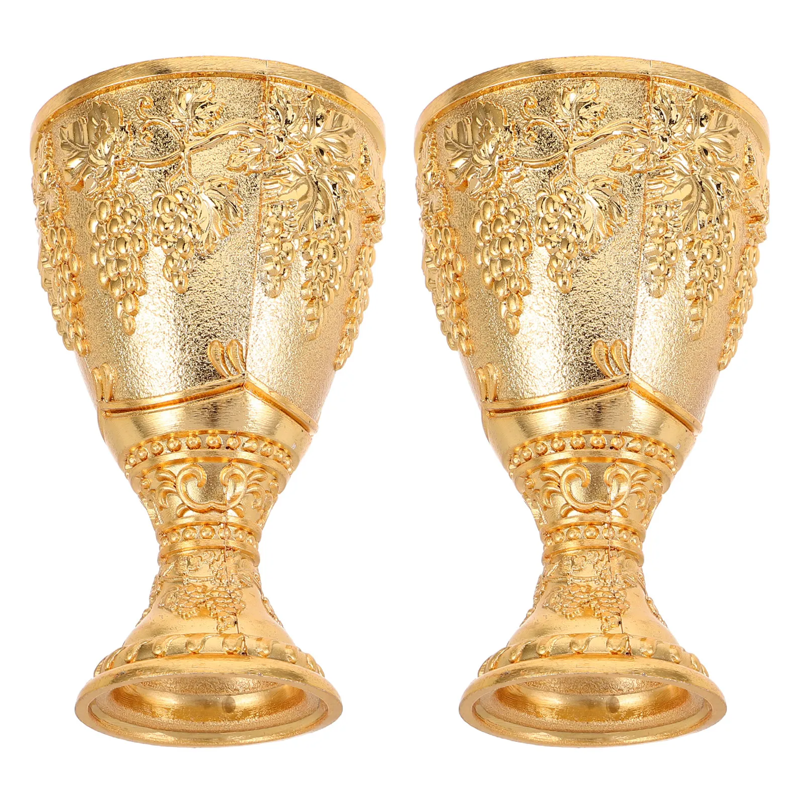 2Pcs High Zinc Alloy Metal Goblets Vintage Embossed Floral Design Wine Chalice Set Medieval Communion Party Vintage Goblet
2Pcs High Zinc Alloy Metal Goblets Vintage Embossed Floral Design Wine Chalice Set Medieval Communion Party Vintage Goblet