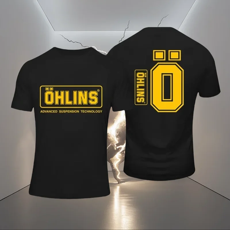 Summer Men's T-shirt Casual Loose Top Stunning T-shirt Men's Ohlins Shock Absorber System Car Motorcycle Sports Racing T-shirt
Summer Men's T-shirt Casual Loose Top Stunning T-shirt Men's Ohlins Shock Absorber System Car Motorcycle Sports Racing T-shirt