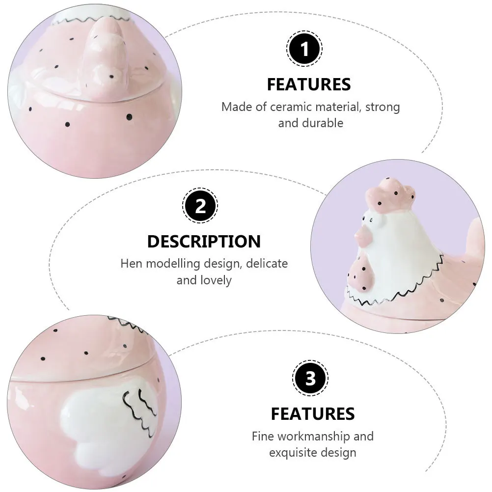 Шкатулка для драгоценностей, маленькая керамическая креативная банка для пасхальных конфет в форме курицы, декоративная настольная банка для хранения, держатель для безделушек, органайзер
Шкатулка для драгоценностей, маленькая керамическая креативная банка для пасхальных конфет в форме курицы, декоративная настольная банка для хранения, держатель для безделушек, органайзер