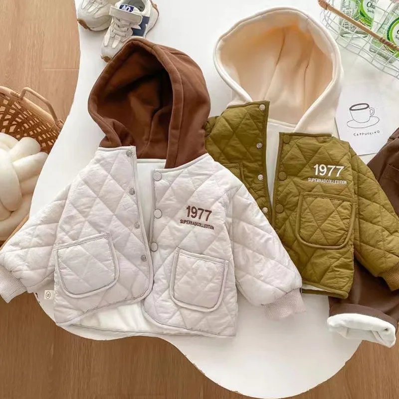 New Winter Cotton-padded Jacket Boy Kids Thickness Coats Children Outerwear Winter Autumn
New Winter Cotton-padded Jacket Boy Kids Thickness Coats Children Outerwear Winter Autumn