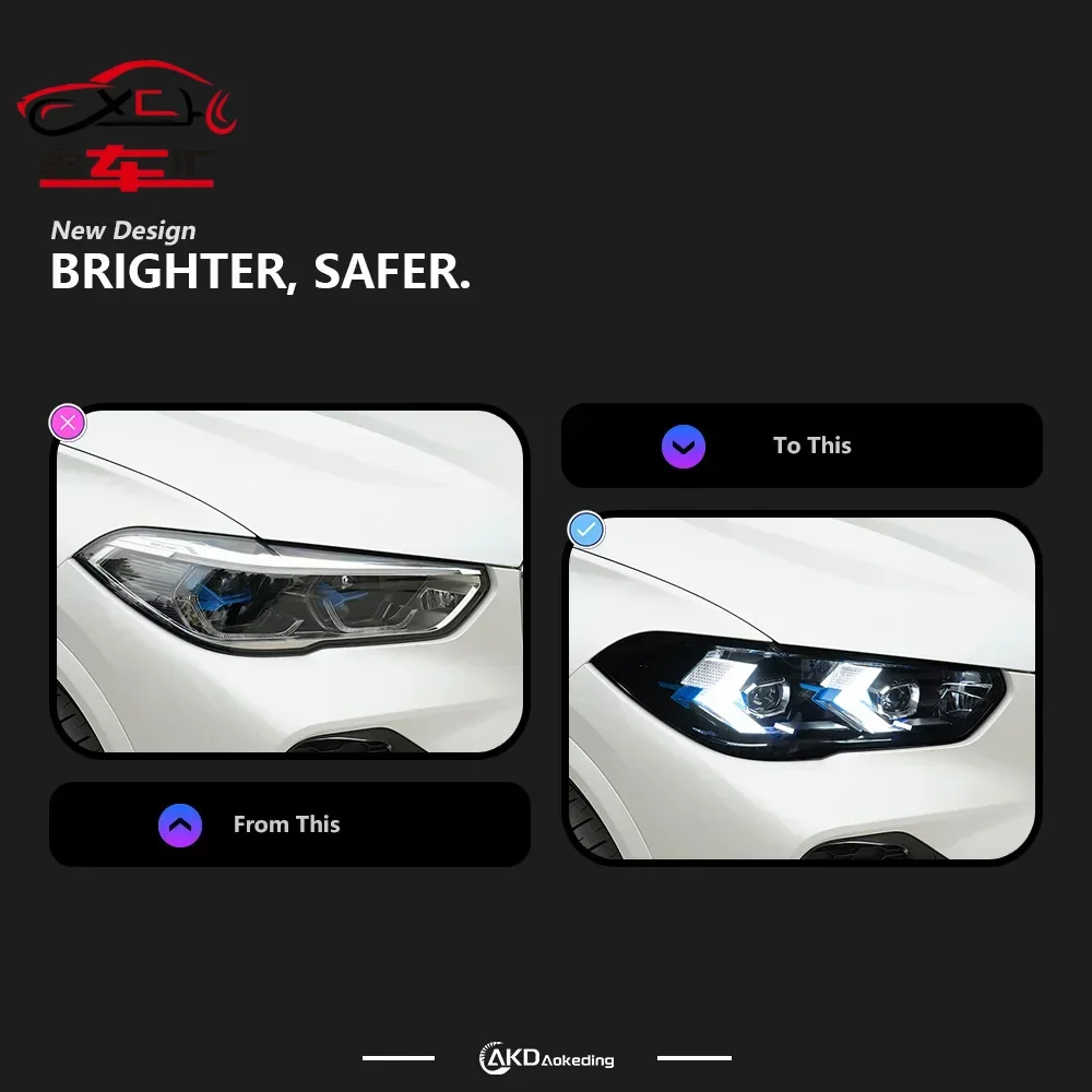 Car LED Headlight Light Lamps For BMW X5 G05 2019-2022 Auto Fog DRL Brake Turn Signal Lamp Plug And Play
Car LED Headlight Light Lamps For BMW X5 G05 2019-2022 Auto Fog DRL Brake Turn Signal Lamp Plug And Play