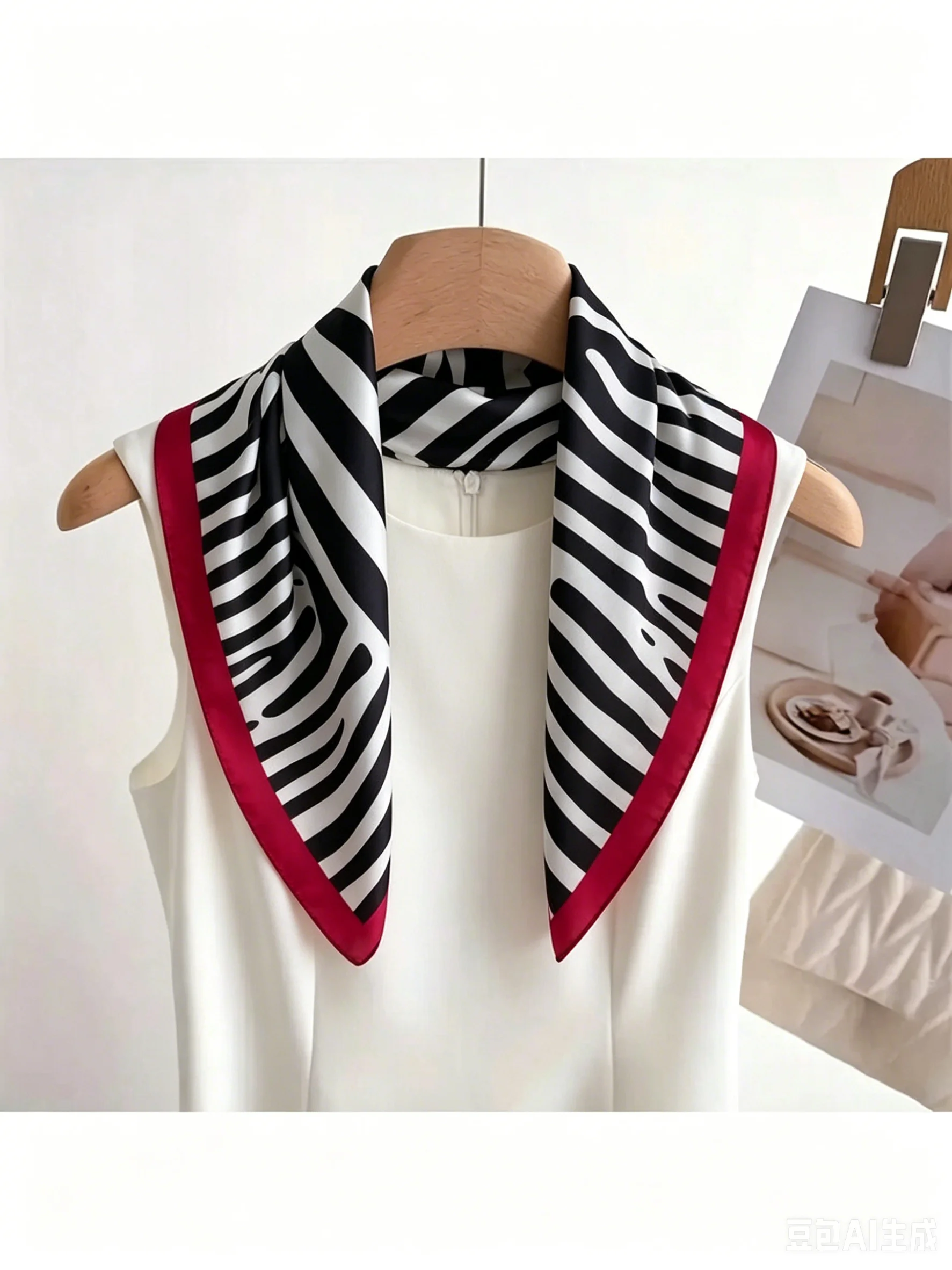 1pc Stylish Zebra Print Square Scarf - Soft, Lightweight, and Versatile for Women | Black and White Matching Green Embellishments | Perfect for use on neck, head or hair accessories | Breathable and warm | Non-elastic design, mature style grids |
1pc Stylish Zebra Print Square Scarf - Soft, Lightweight, and Versatile for Women | Black and White Matching Green Embellishments | Perfect for use on neck, head or hair accessories | Breathable and warm | Non-elastic design, mature style grids |