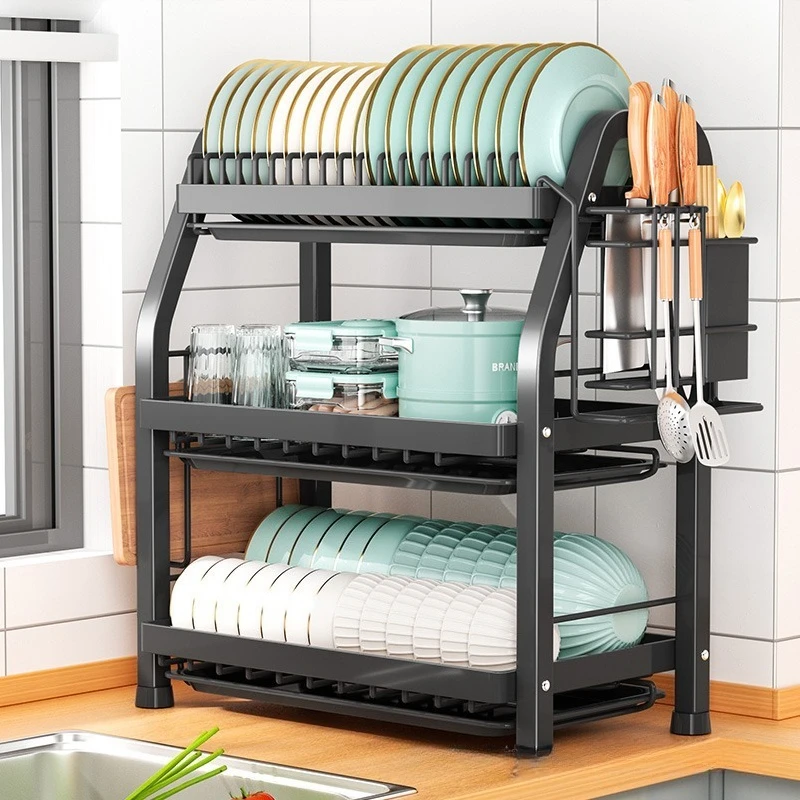Kitchen Dish Drying Rack Over Sink Organizer for Plates/Bowls/Utensils Multi-Tier Storage Shelf Space Saving Chopstick Holder
Kitchen Dish Drying Rack Over Sink Organizer for Plates/Bowls/Utensils Multi-Tier Storage Shelf Space Saving Chopstick Holder