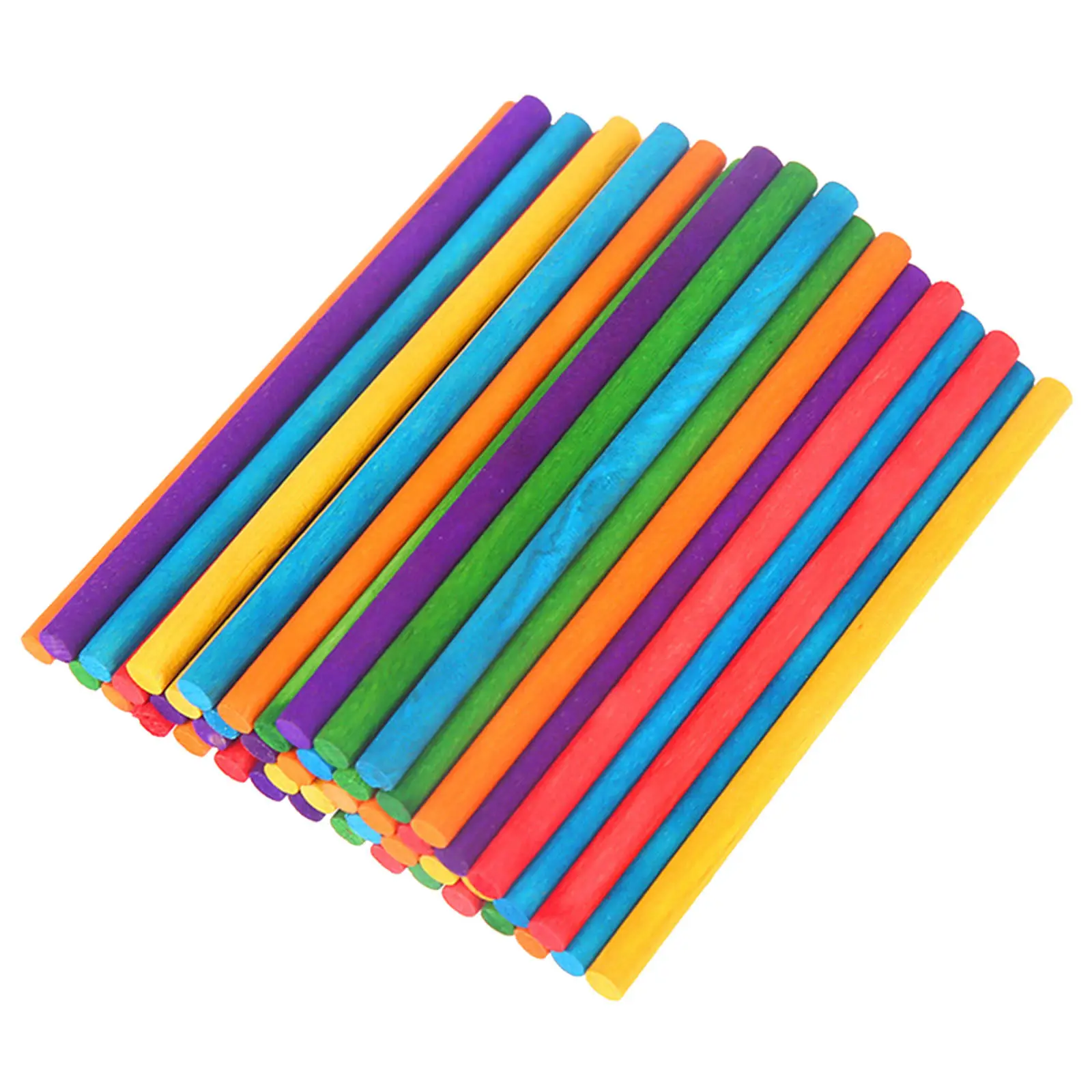100Pcs Colorful Wooden Sticks Natural Wood Bright Painted 20x0.5cm for Children Creative Activities DIY Painting Models
100Pcs Colorful Wooden Sticks Natural Wood Bright Painted 20x0.5cm for Children Creative Activities DIY Painting Models