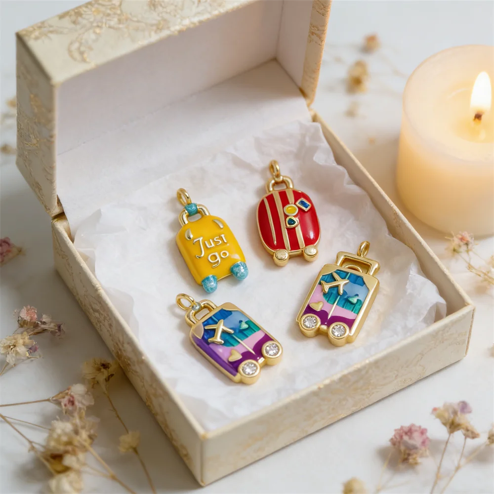 3 шт., кулон, ювелирные изделия для багажа, красочная эмаль, латунь, циркон, стиль путешествий, подвески для DIY браслета, ожерелья, изготовление ежедневных аксессуаров
3 шт., кулон, ювелирные изделия для багажа, красочная эмаль, латунь, циркон, стиль путешествий, подвески для DIY браслета, ожерелья, изготовление ежедневных аксессуаров