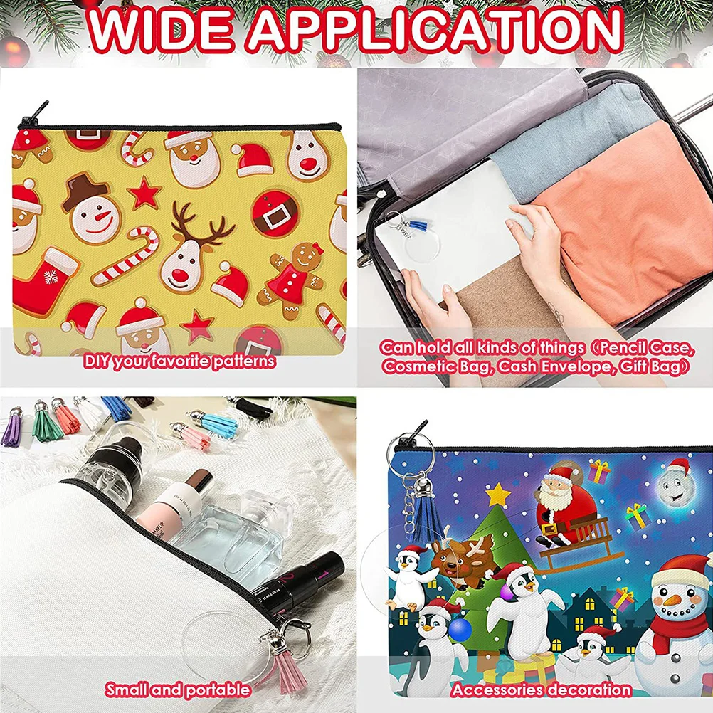 1 set Blank Makeup Bag Set Canvas Pencil Case Travel Toiletry Zipper Bags Heat Transfer Sublimation Cosmetics Storage DIY Craft
1 set Blank Makeup Bag Set Canvas Pencil Case Travel Toiletry Zipper Bags Heat Transfer Sublimation Cosmetics Storage DIY Craft