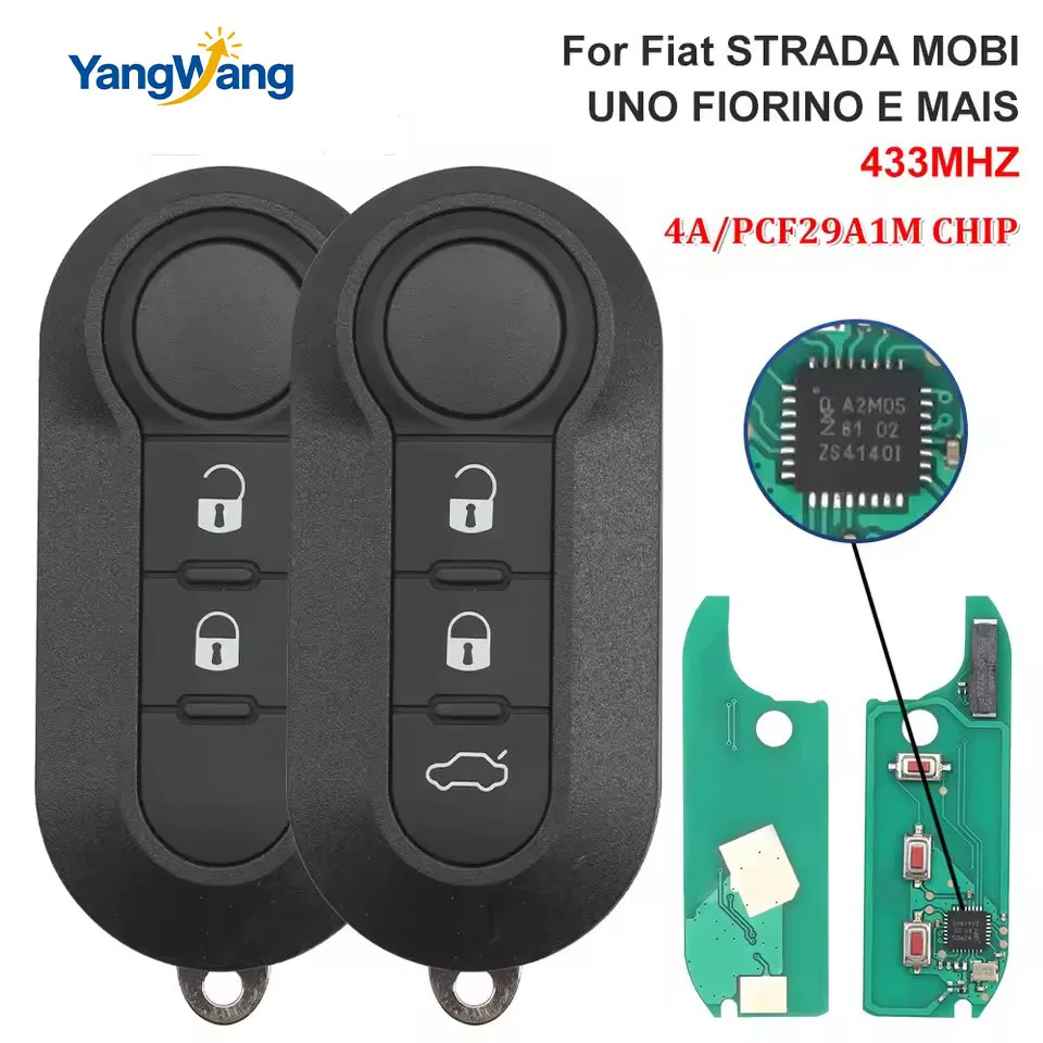 YW llave remota plegable de repuesto para coche, 2/3 botones, 433,92 MHz, CHIP 4A/29A1M para Fiat STRADA MOBI UNO FIORINO E MAIS
YW llave remota plegable de repuesto para coche, 2/3 botones, 433,92 MHz, CHIP 4A/29A1M para Fiat STRADA MOBI UNO FIORINO E MAIS
