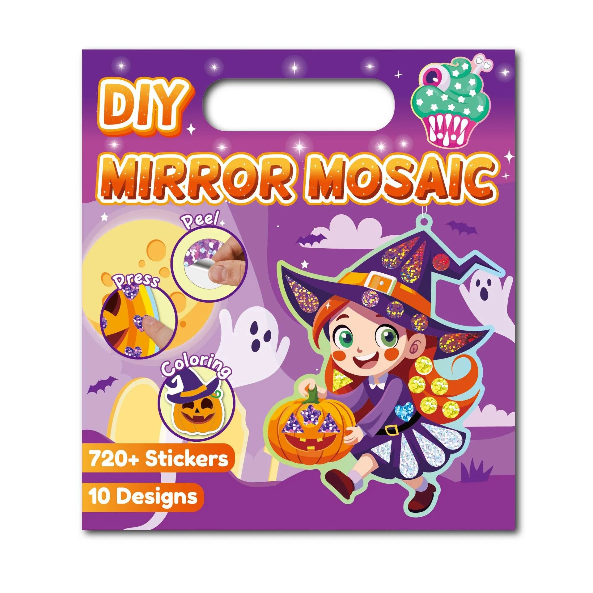 Halloween Mosaic Stickers Children's Educational Early Learning DIY Shiny Mirror Coloring Toys Stickers Baby Creative Painting
Halloween Mosaic Stickers Children's Educational Early Learning DIY Shiny Mirror Coloring Toys Stickers Baby Creative Painting