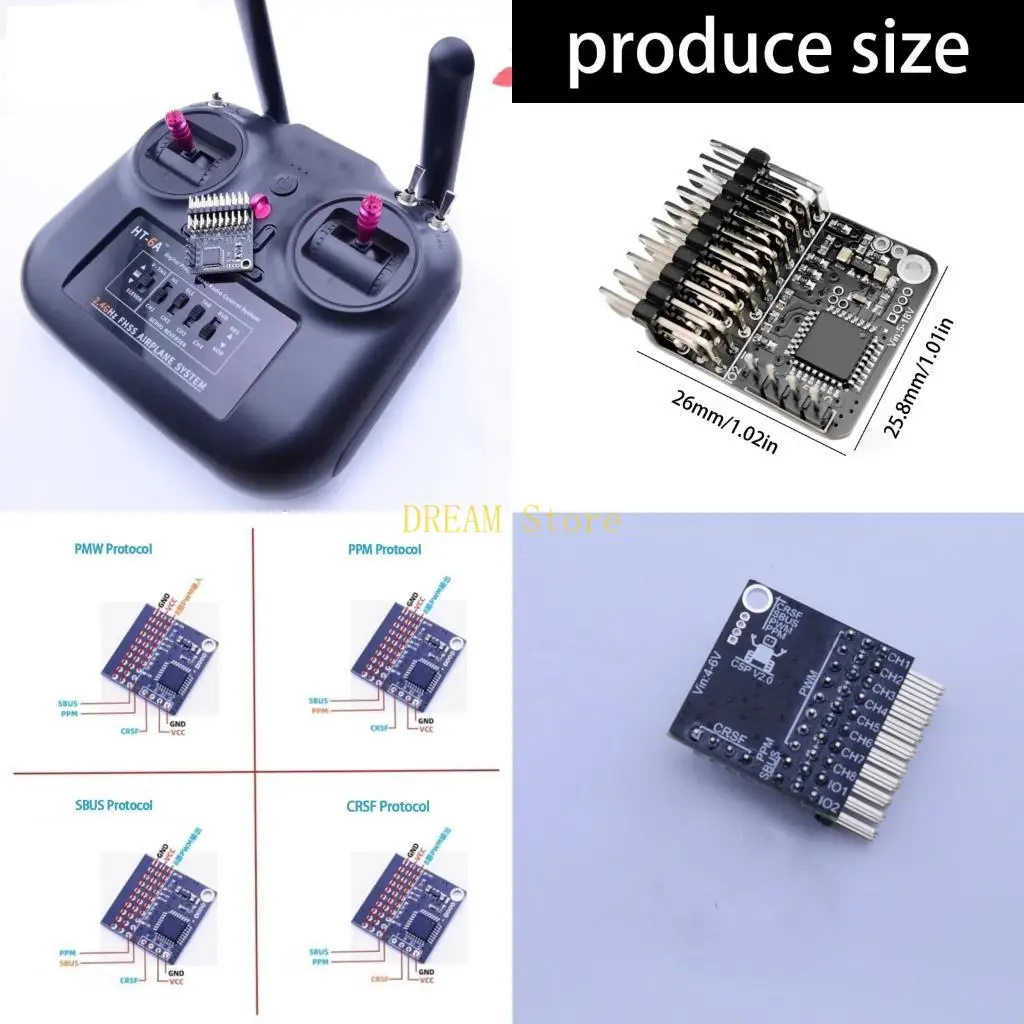 Multiple Protocols Conversion Module for Remote Conrol Systems Automatic Convert CRSF SBUS PPM for FPV best sale
Multiple Protocols Conversion Module for Remote Conrol Systems Automatic Convert CRSF SBUS PPM for FPV best sale