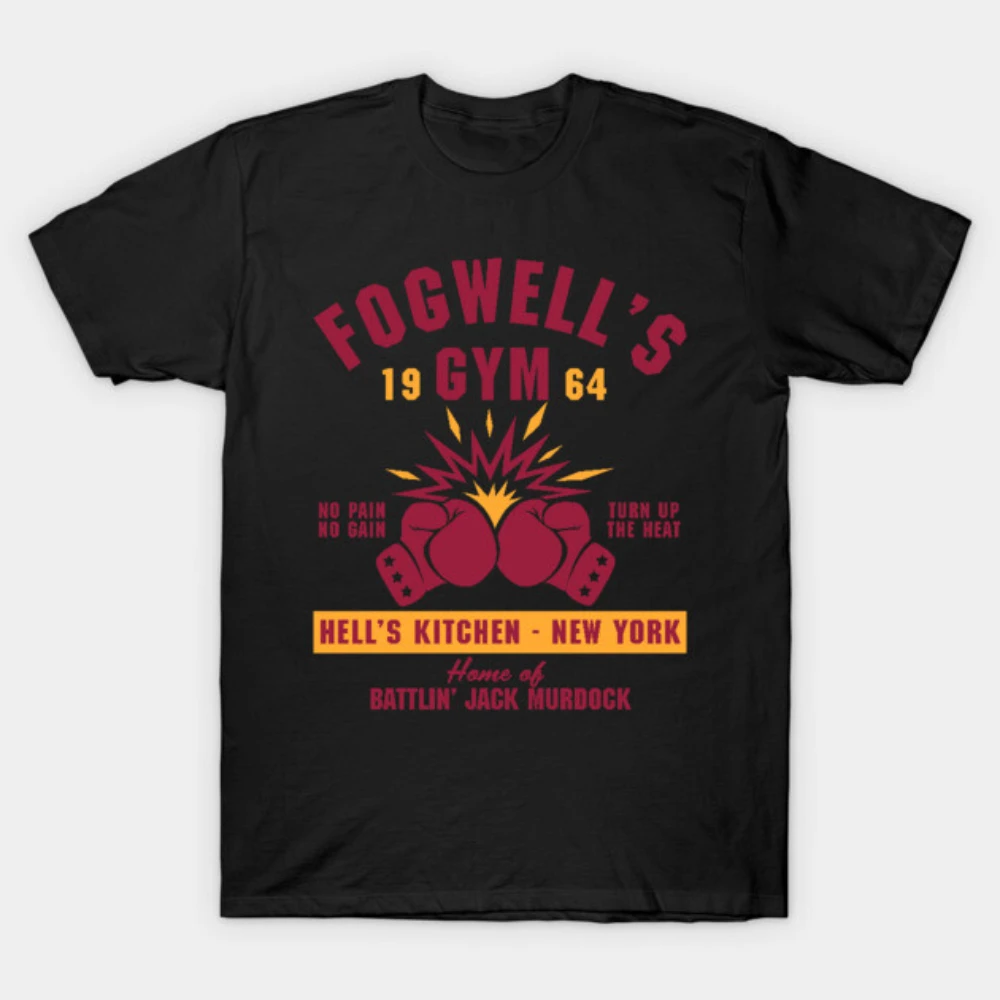Men Women 2026 Vintage Boxing Glove Fogwell’s Gym New York Print Cotton Motorcycle T-shirt Retro Daredevil Comic Street Clothes
Men Women 2026 Vintage Boxing Glove Fogwell’s Gym New York Print Cotton Motorcycle T-shirt Retro Daredevil Comic Street Clothes