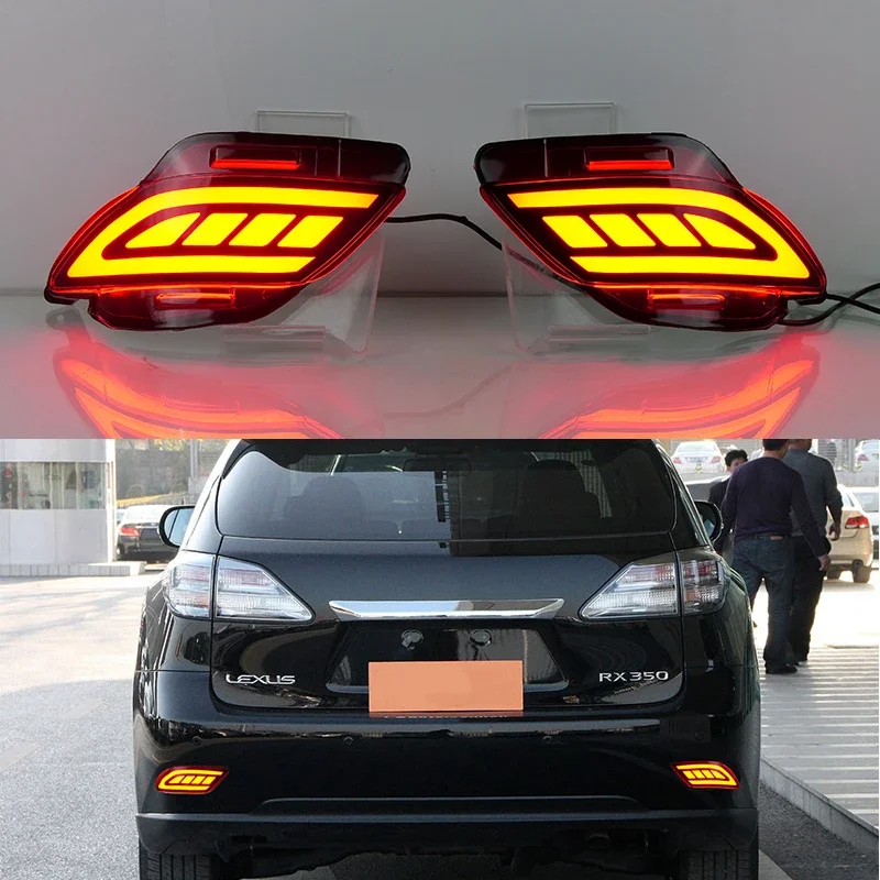 Car Rear Bumper Light For Lexus RX270 RX350 RX450h 2009 - 2015 LED Indicators Turn Signal Reflector Brake Lamp