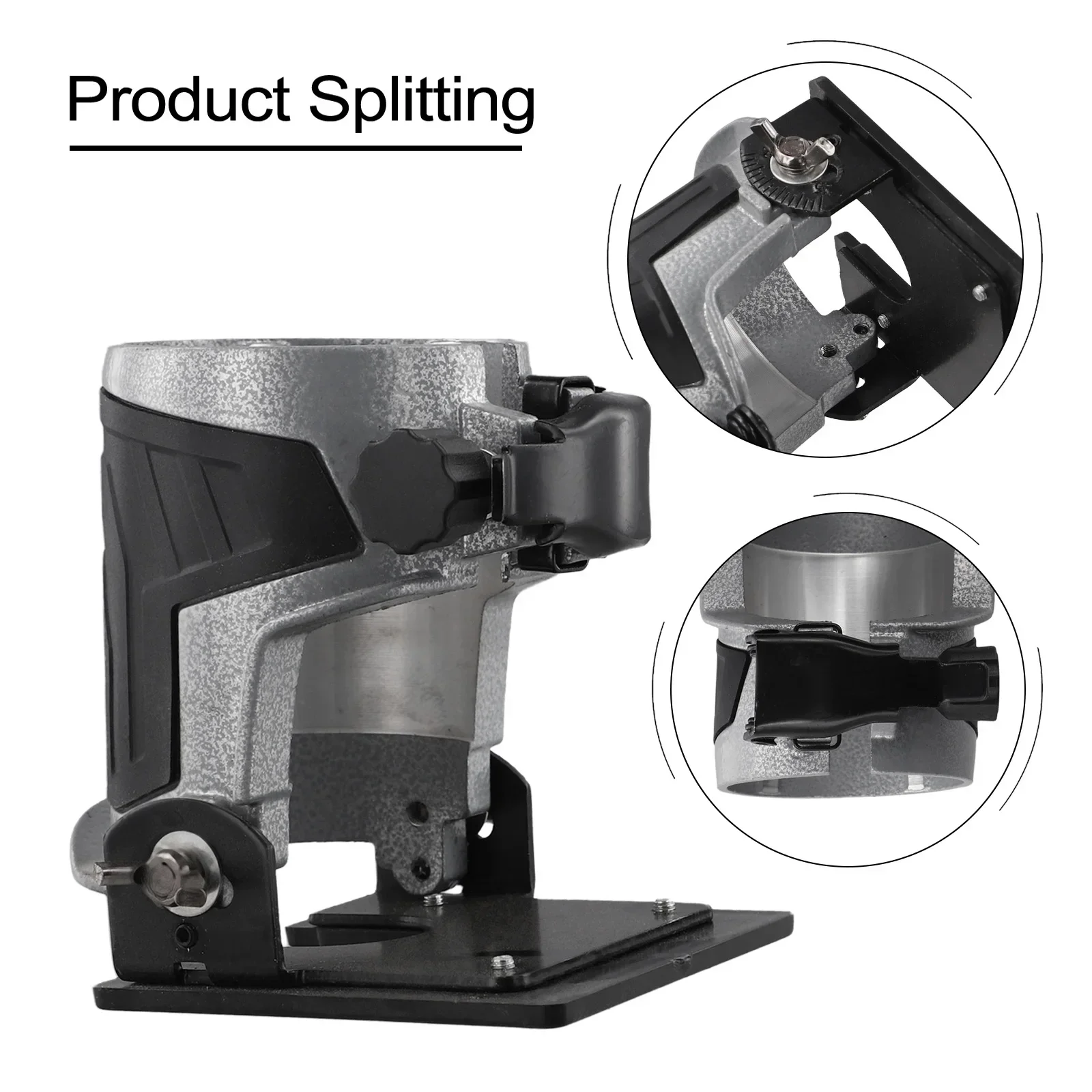 Router Tilting Base Trimmer Router Base For Woodworking For DIY Projects No Batteries Required Aluminum Material Black Color
Router Tilting Base Trimmer Router Base For Woodworking For DIY Projects No Batteries Required Aluminum Material Black Color
