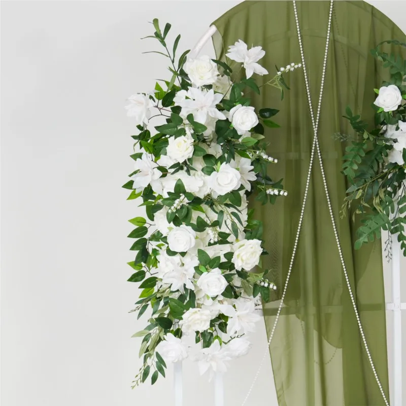 5D Artificial Flowers White Green Flowers Green Leaf Outdoor Wedding Backdrop Decoration Hang Flower Row Road Lead Flower Ball
5D Artificial Flowers White Green Flowers Green Leaf Outdoor Wedding Backdrop Decoration Hang Flower Row Road Lead Flower Ball