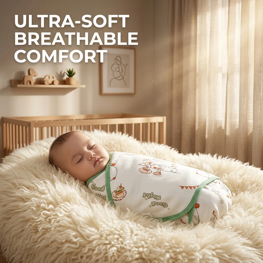 Premium Cotton Muslin Baby Swaddle Blanket with Anti Startle Feature Ultra Soft Breathable Comfortable for Newborn Infant Sleep
Premium Cotton Muslin Baby Swaddle Blanket with Anti Startle Feature Ultra Soft Breathable Comfortable for Newborn Infant Sleep