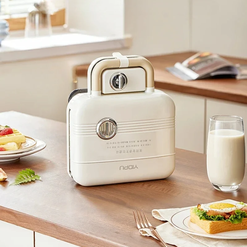 Dual Plate Breakfast Maker, MultiFunction Waffle and Sandwich Toaster for Home Use, Quick Cook Appliance, Easy Clean Surface
Dual Plate Breakfast Maker, MultiFunction Waffle and Sandwich Toaster for Home Use, Quick Cook Appliance, Easy Clean Surface