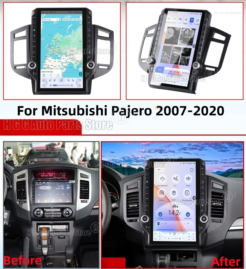 14,5-дюймовый автомобильный радиоприемник для Mitsubishi Pajero 2007-2020 V73, мультимедийный плеер с CarPlay, GPS-навигацией, Android 14, QLED-экран
14,5-дюймовый автомобильный радиоприемник для Mitsubishi Pajero 2007-2020 V73, мультимедийный плеер с CarPlay, GPS-навигацией, Android 14, QLED-экран