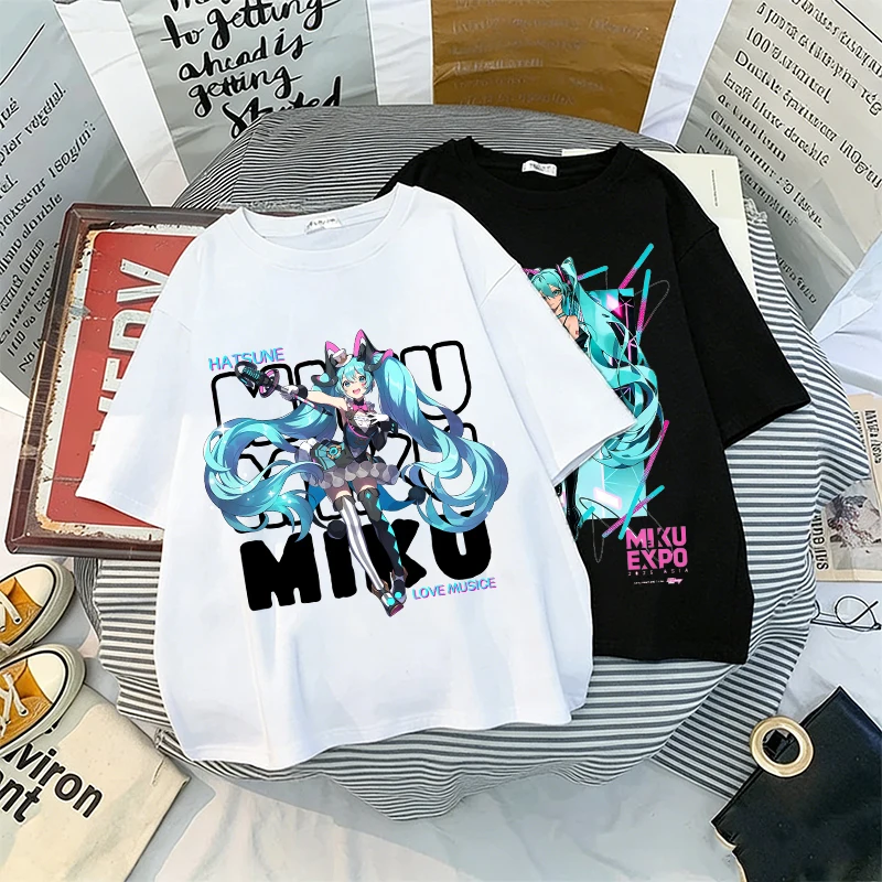 Hatsunes Miku Adult T Shirt Anime Short Sleeves for Man Woman Cotton Breathable Tops Fashion Tees Casual T Shirt Summer Clothes
Hatsunes Miku Adult T Shirt Anime Short Sleeves for Man Woman Cotton Breathable Tops Fashion Tees Casual T Shirt Summer Clothes