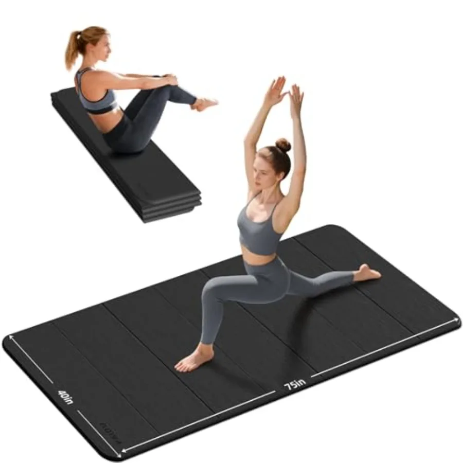 Foldable Yoga Mat thick- 2/5" 10MM TPE Non-Slip Design Quick Fold Easy Storage 75x40 Extra Long/Wide for Indoor Yoga Pilates an
Foldable Yoga Mat thick- 2/5" 10MM TPE Non-Slip Design Quick Fold Easy Storage 75x40 Extra Long/Wide for Indoor Yoga Pilates an