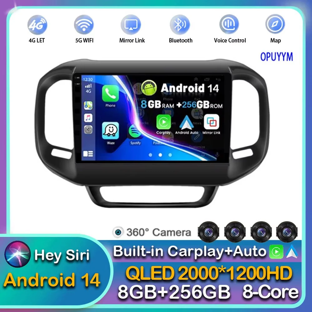 Android 14 Carplay Auto WIFI+4G For FIAT Toro 2017 - 2021 Car Radio Multimedia Video Player Stereo GPS Navigation 2DIN Head Unit
Android 14 Carplay Auto WIFI+4G For FIAT Toro 2017 - 2021 Car Radio Multimedia Video Player Stereo GPS Navigation 2DIN Head Unit