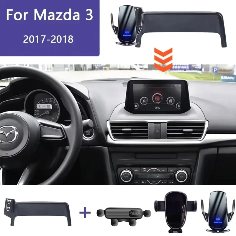 Car Phone Holder Screen Fixed Base For Mazda 3 2017 2018 BM BN 7 Inch Navigation Bracket Wireless Charging Mobile Stand Mount
Car Phone Holder Screen Fixed Base For Mazda 3 2017 2018 BM BN 7 Inch Navigation Bracket Wireless Charging Mobile Stand Mount