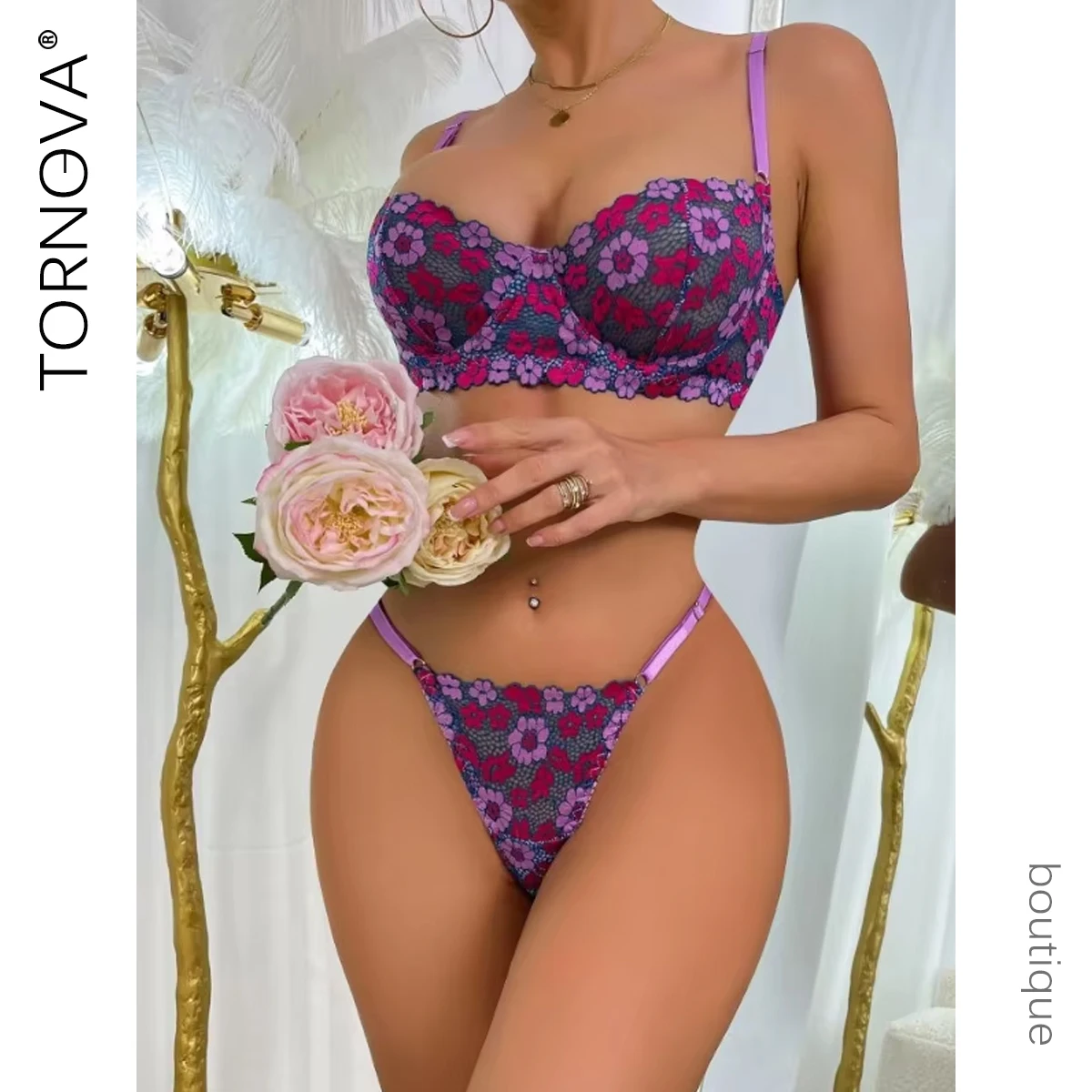 Tornova Sexy Adult Female Hot Lingerie Women Sexy Contrast Bra Set Thin Hollow Breast-revealed Sexy Underwear Two-piece Set New
Tornova Sexy Adult Female Hot Lingerie Women Sexy Contrast Bra Set Thin Hollow Breast-revealed Sexy Underwear Two-piece Set New