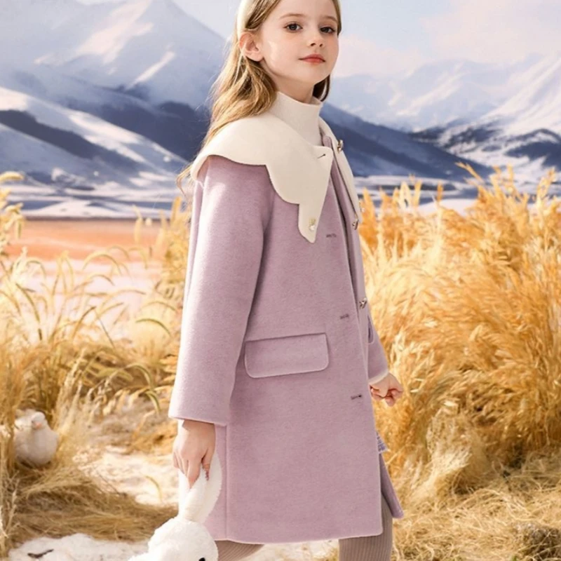 Girls Woolen Coat Overcoat Jacket Windbreak 2023 Fashion Warm Plus Thicken Winter Cotton Tracksuit Sport Children's Clothing
Girls Woolen Coat Overcoat Jacket Windbreak 2023 Fashion Warm Plus Thicken Winter Cotton Tracksuit Sport Children's Clothing