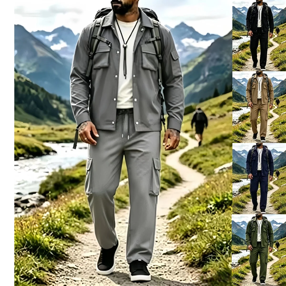 Spring and Autumn Style Wear-resistant and Scratch-proof Outdoor Set - Multi-bag Design for Mountaineering and Sports, Two-piece
Spring and Autumn Style Wear-resistant and Scratch-proof Outdoor Set - Multi-bag Design for Mountaineering and Sports, Two-piece