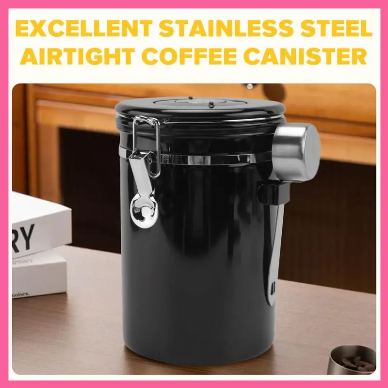 ABNM Coffee Jars Airtight 1.8L Coffee Bean Container Storage Jars With Mini Jar,Date Tracker,CO2 Valve For Coffee Bean,Sugar
ABNM Coffee Jars Airtight 1.8L Coffee Bean Container Storage Jars With Mini Jar,Date Tracker,CO2 Valve For Coffee Bean,Sugar