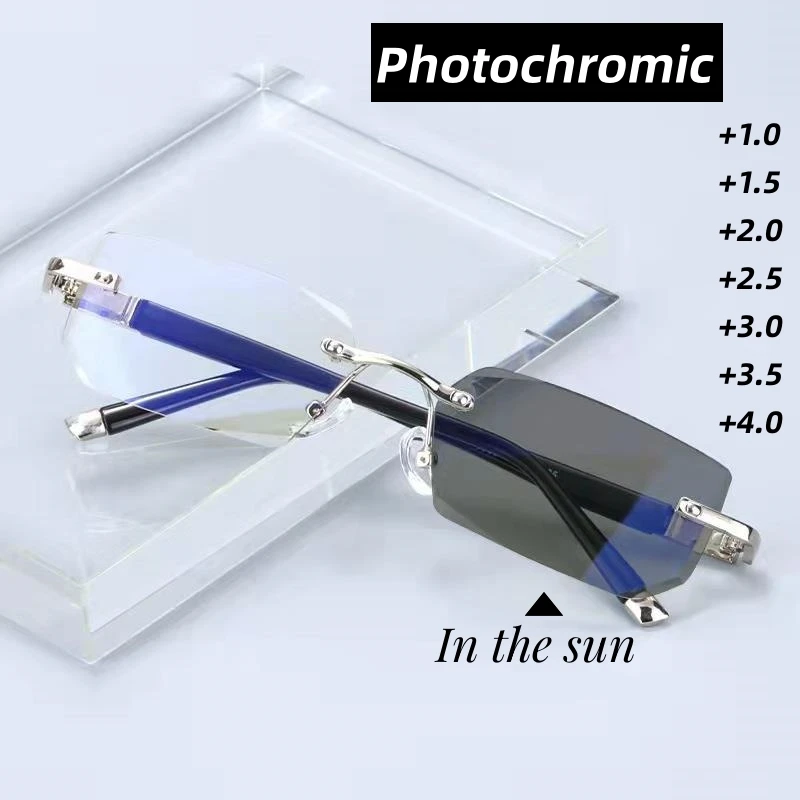 Women Men Photochromic Reading Glasses Fashion Hign Definition Presbyopia Eyewear Anti Blue Light Far Sighted UV Shades Glasses
Women Men Photochromic Reading Glasses Fashion Hign Definition Presbyopia Eyewear Anti Blue Light Far Sighted UV Shades Glasses