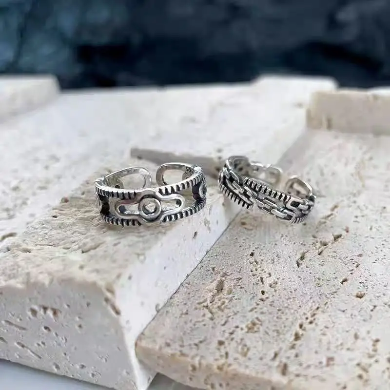 925 Sterling Silver Irregulari Geometry Chain Rings For Women Ladies Vintage Luxury Jewelry Accessories Jewellery Money 925
925 Sterling Silver Irregulari Geometry Chain Rings For Women Ladies Vintage Luxury Jewelry Accessories Jewellery Money 925