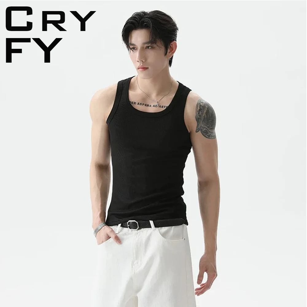 CryFY Men's Solid Color Summer Sleeveless T-Shirt 2025 Casual Loose Fit Hoodie Korean Style Vest New Arrival
CryFY Men's Solid Color Summer Sleeveless T-Shirt 2025 Casual Loose Fit Hoodie Korean Style Vest New Arrival