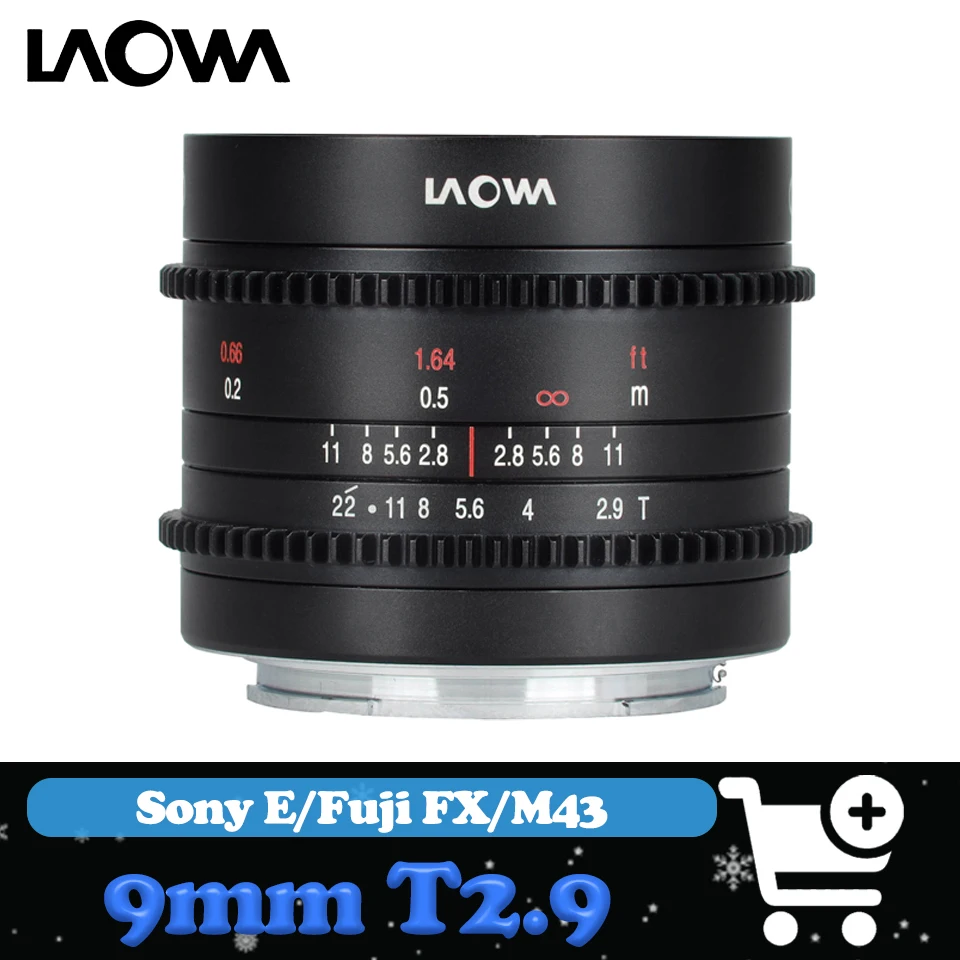 Laowa 9mm T2.9 Zero-D Cine Lens Manual Focus Wide Angle Lanscape Prime Lens for Sony A6400 A7S Fuji X-T5 X-T10 Panasonic GF10
Laowa 9mm T2.9 Zero-D Cine Lens Manual Focus Wide Angle Lanscape Prime Lens for Sony A6400 A7S Fuji X-T5 X-T10 Panasonic GF10