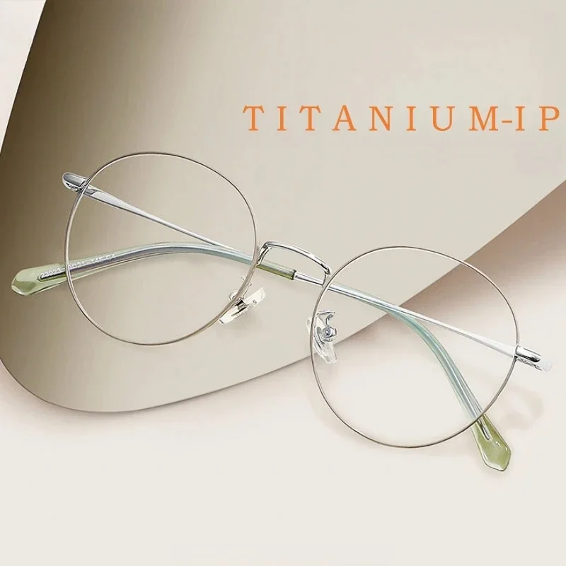 Ultra-Light Myopia Eyewear Men Retro Round Titanium Alloy Spectacle Optical Prescription Eyeglasses Frame Women Custom Lenses
Ultra-Light Myopia Eyewear Men Retro Round Titanium Alloy Spectacle Optical Prescription Eyeglasses Frame Women Custom Lenses