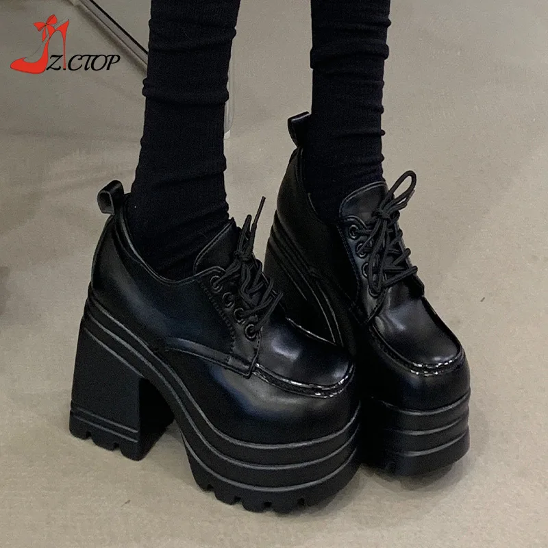 Super High Heels Chunky Platform Pumps for Women Y2k Mary Jane Shoes 2026 Spring Lace Up Thick Heel Cosplay Shoes Big Size 42
Super High Heels Chunky Platform Pumps for Women Y2k Mary Jane Shoes 2026 Spring Lace Up Thick Heel Cosplay Shoes Big Size 42