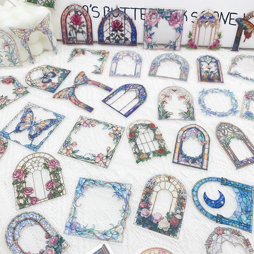 50pcs Retro Floral Mirror PET Stickers Decals For Phone Laptop Notebook Suitcase DIY Transparent Aesthetic Stickers Kids Gifts
50pcs Retro Floral Mirror PET Stickers Decals For Phone Laptop Notebook Suitcase DIY Transparent Aesthetic Stickers Kids Gifts