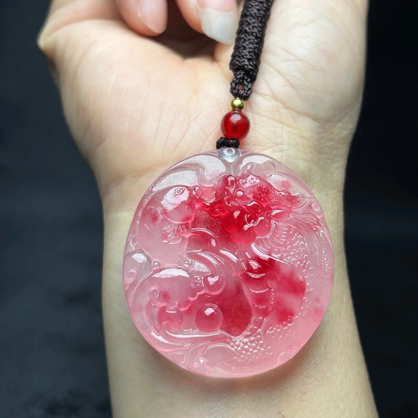 AAA Real Natural Ice pink Jade Jadeite Carving Amulet Pendant&Necklaces
AAA Real Natural Ice pink Jade Jadeite Carving Amulet Pendant&Necklaces