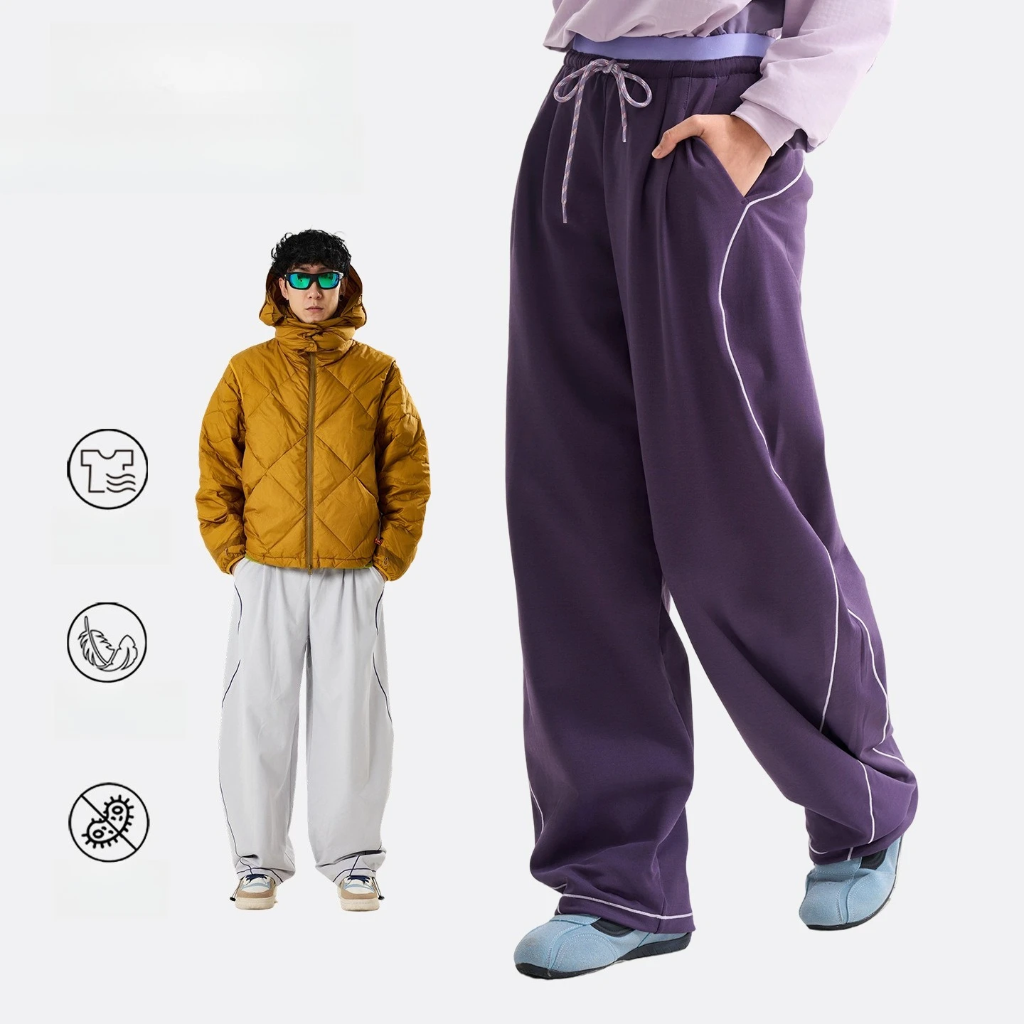 Outdoor Quick-dry Sports Pants Thicken Lightweight Loose Straight-leg Wide-leg Fit Couple Cycling Hiking Mountaineering Camping
Outdoor Quick-dry Sports Pants Thicken Lightweight Loose Straight-leg Wide-leg Fit Couple Cycling Hiking Mountaineering Camping