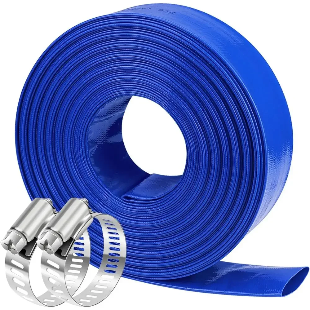 100ft Heavy-Duty Pool Backwash Hose, Reinforced Lay Flat Discharge Hose, Weather & Burst Resistant, Suitable for Sump Pump and P
100ft Heavy-Duty Pool Backwash Hose, Reinforced Lay Flat Discharge Hose, Weather & Burst Resistant, Suitable for Sump Pump and P