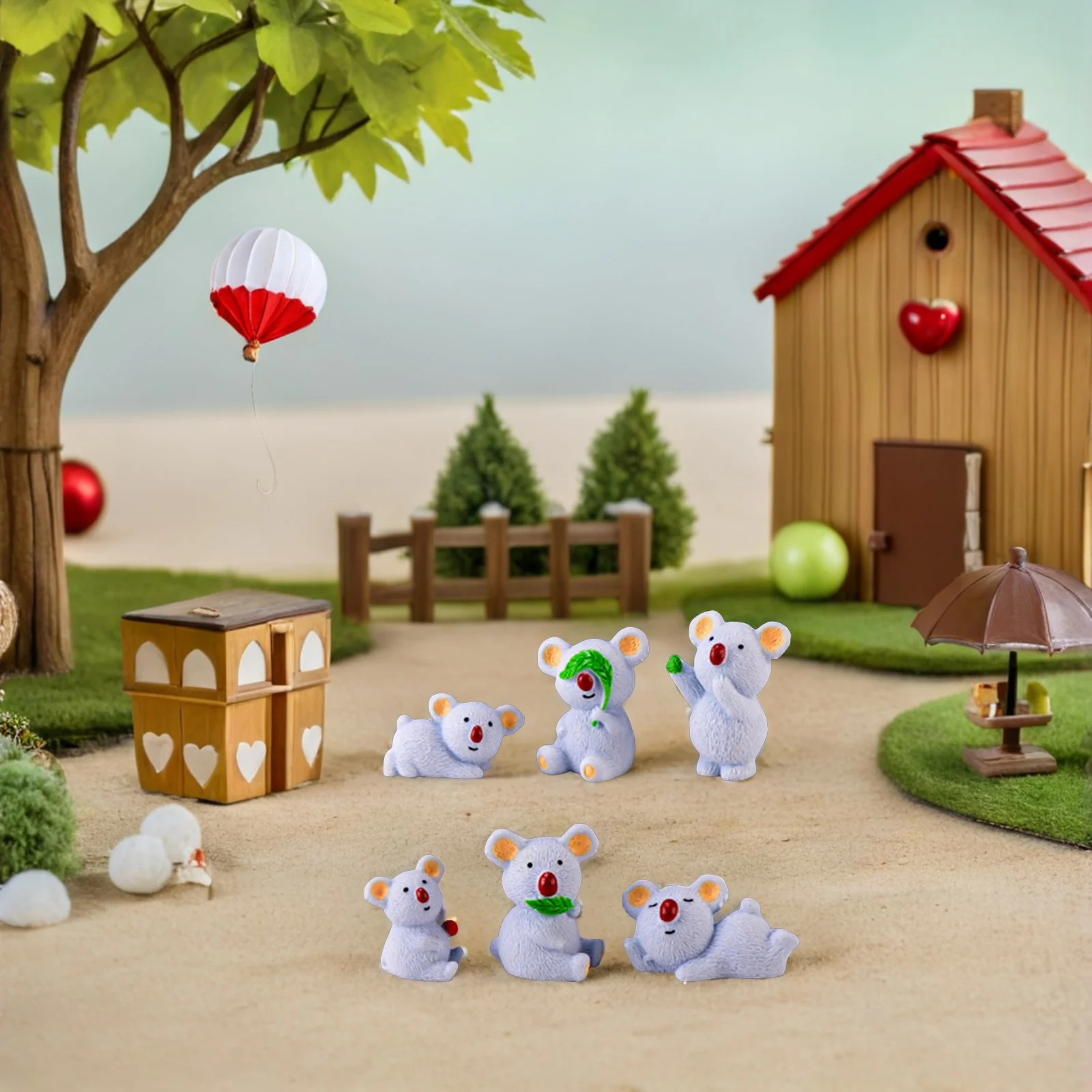 6Pcs Resin Koala Bear Statues Durable Animals Desktop Decorations for Micro Landscape Potted Plant Succulents Decor
6Pcs Resin Koala Bear Statues Durable Animals Desktop Decorations for Micro Landscape Potted Plant Succulents Decor