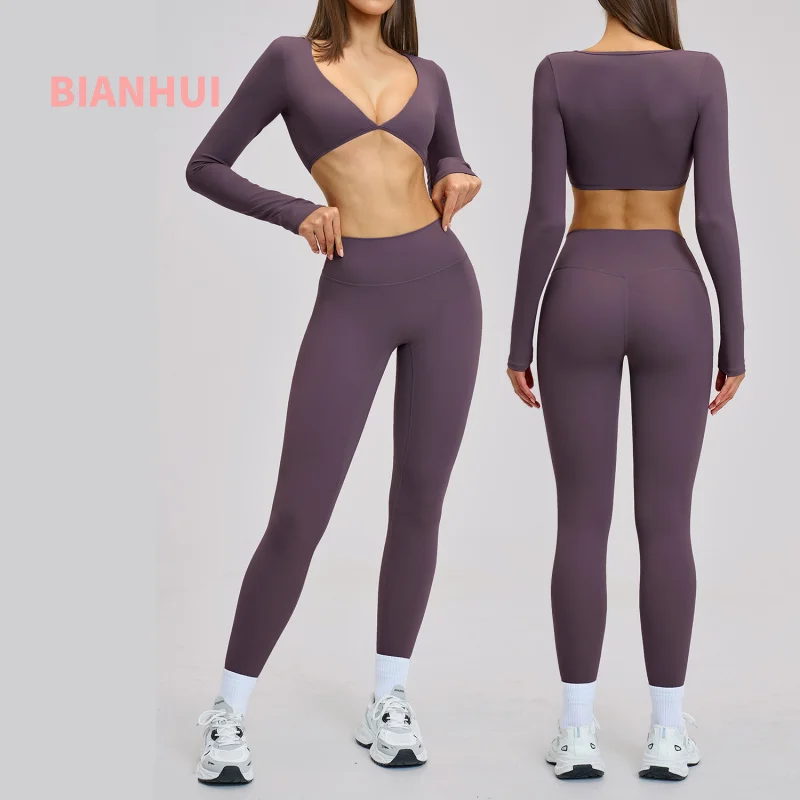 Gym Outfits Women Yoga Suit 2PCS Sports Set Running Fitness Sets Halter Neck Beauty Back Long Sleeve Leggings Workout Clothes
Gym Outfits Women Yoga Suit 2PCS Sports Set Running Fitness Sets Halter Neck Beauty Back Long Sleeve Leggings Workout Clothes