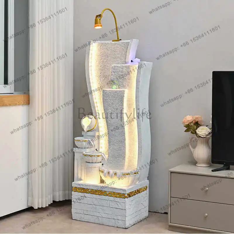European-style flowing water ornament, simple modern living room office light luxury decoration
European-style flowing water ornament, simple modern living room office light luxury decoration