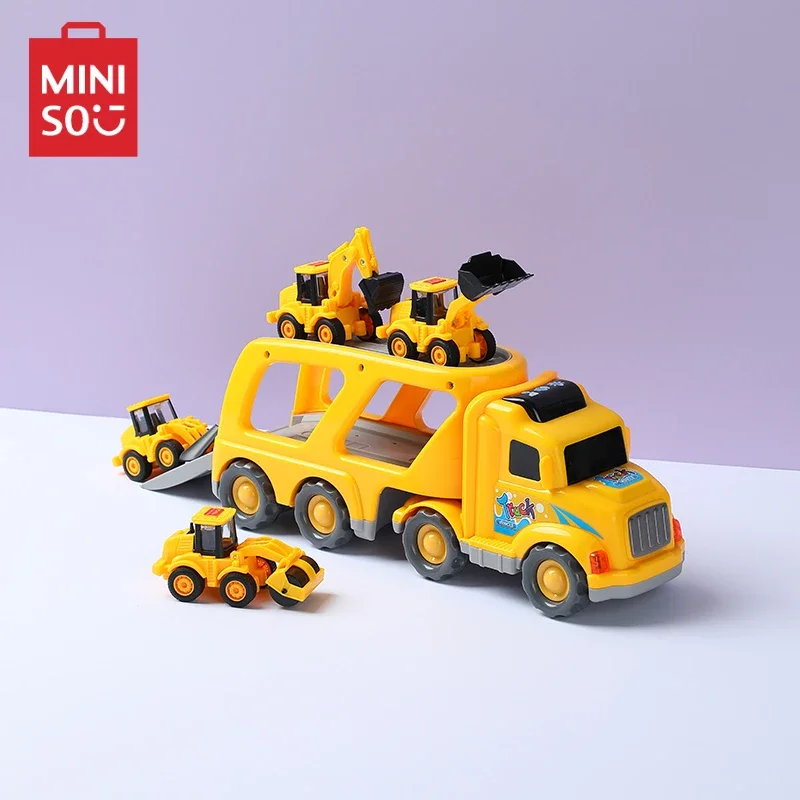 MINSO Children's Toy Car Boy's Birthday Gift Simulation Double-decker Engineering Vehicle Trailer Dinosaur Style Truck Cartoon
MINSO Children's Toy Car Boy's Birthday Gift Simulation Double-decker Engineering Vehicle Trailer Dinosaur Style Truck Cartoon